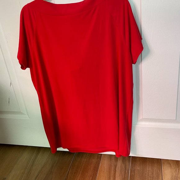 Kasper Beaded Red Top Size 2X NWT - Picture 5 of 5